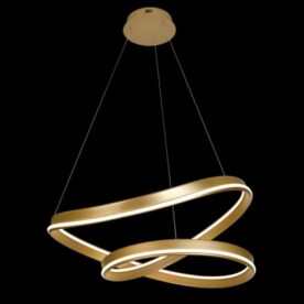 LED Gold Celestial Pendant,Steel + Aluminium + Silicon