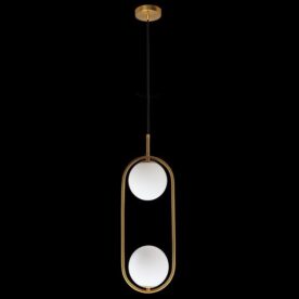 Double Luna Gold Pendant 20cm