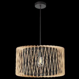 Metal and Bamboo Pendant