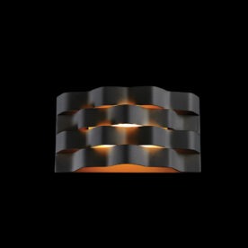 Medium Ripple Aluminium, Acrylic and Iron