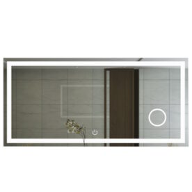 Rectangular Mirror With On/Off