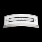 LED SMD Curved Rectangular Crystal and Glass Wall Light